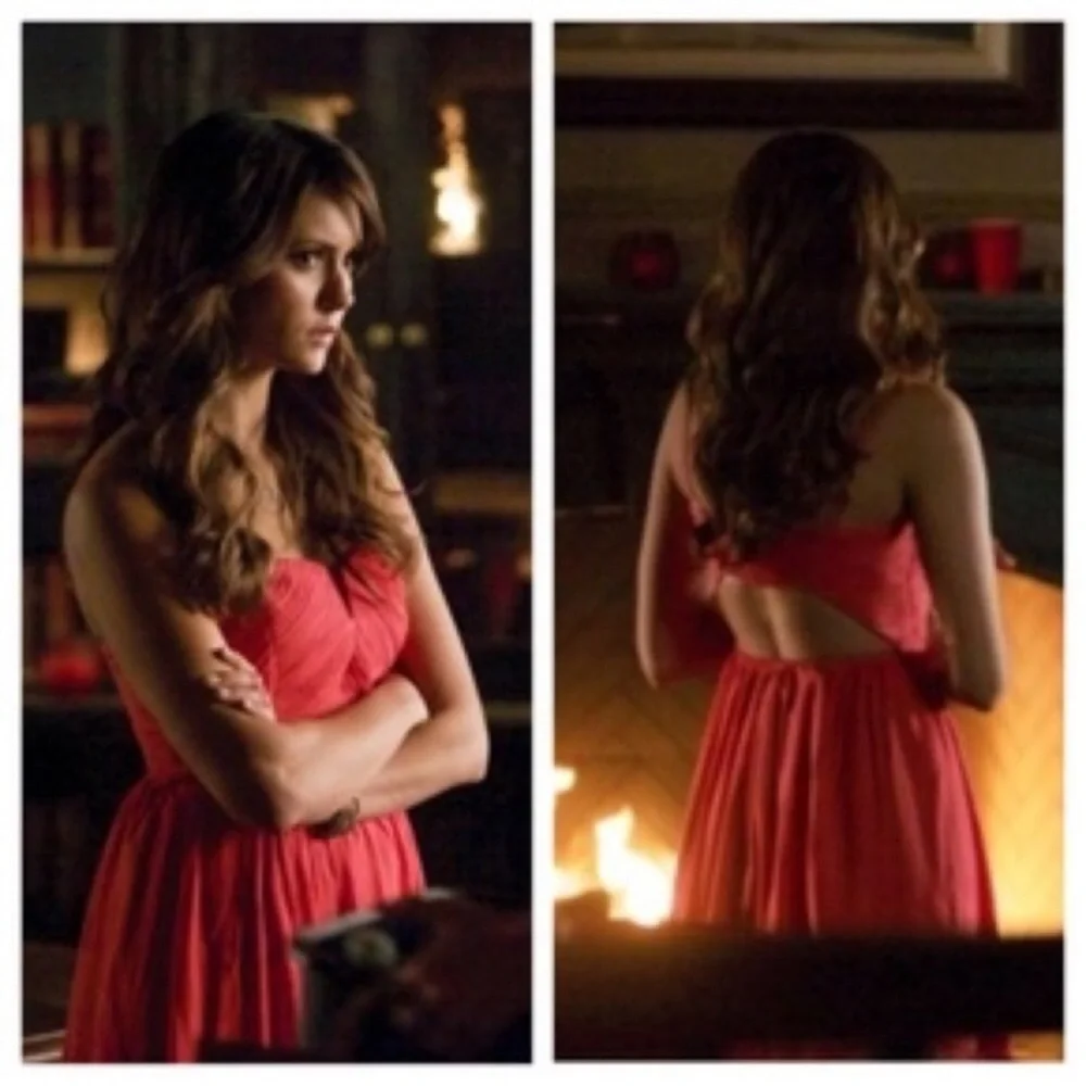 ASO Elena Gilbert kimchi blue strapless dress TVD - Picture 2 of 6